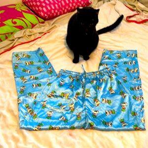 Coconut monkey doing hula silky pj pants